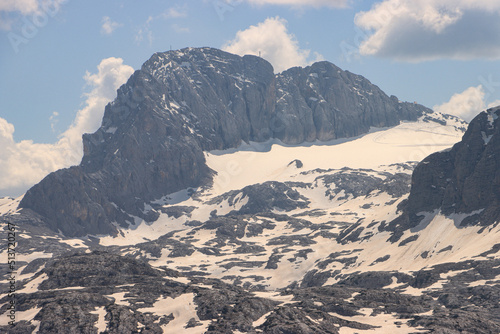 Majest  tischer Riese im Dachsteingebirge  Blick vom Krippenstein zum Koppenkarstein  2865m 