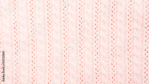 Texture of pink knitted thing
