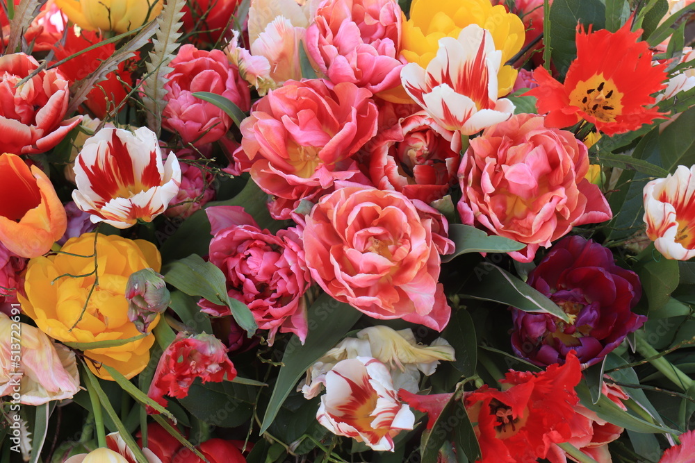 Mixed spring tulips bouquet Mixed spring tulips bouquet