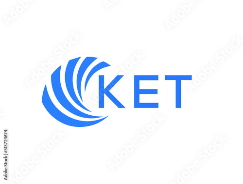 KET Flat accounting logo design on white background. KET creative initials Growth graph letter logo concept. KET business finance logo design.