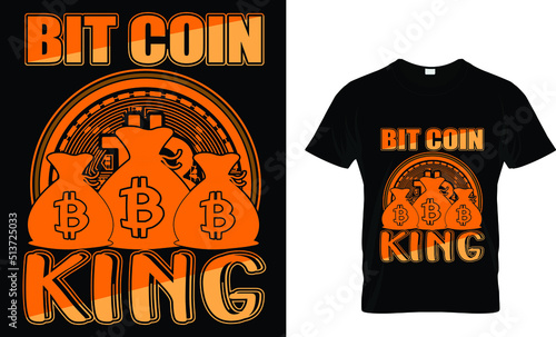Cryptocurrency T-Shirt Design Template