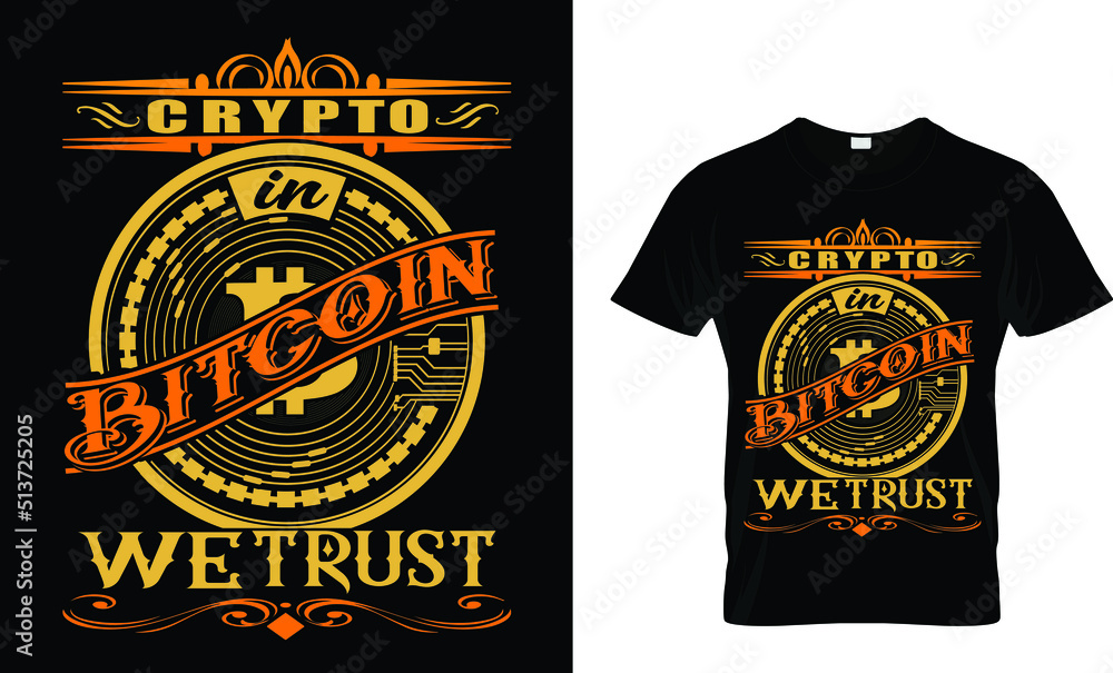 cryptocurrency T-Shirt Design Template cryptocurrency T-Shirt Design Template