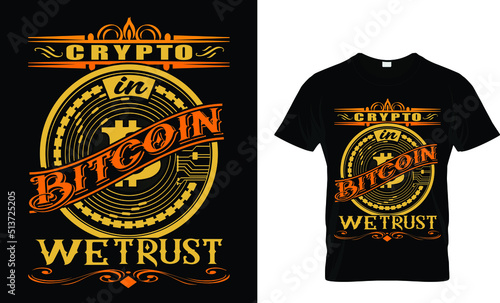 cryptocurrency T-Shirt Design Template