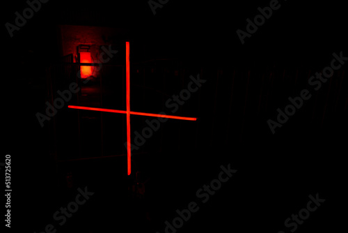 Dark MOFO 2022 sign board for event