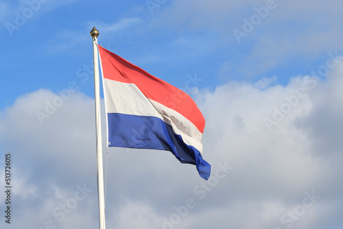 Dutch Flag in red, white and blue