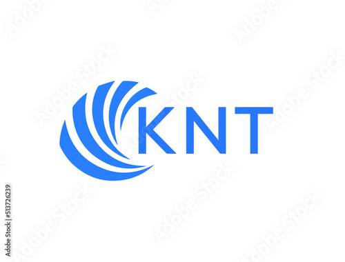 KNT Flat accounting logo design on white background. KNT creative initials Growth graph letter logo concept. KNT business finance logo design. 