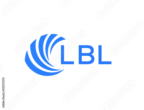 LBL Flat accounting logo design on white background. LBL creative initials Growth graph letter logo concept. LBL business finance logo design. 