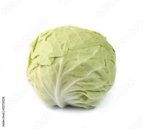 Fresh cabbage isolated on white background with clipping path © Oleksandr Blishch