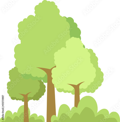 Tree clipart design illustration