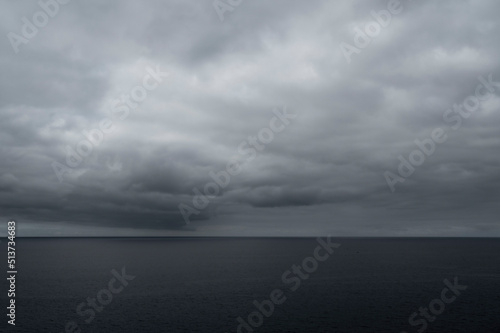 sea and sky with the storm