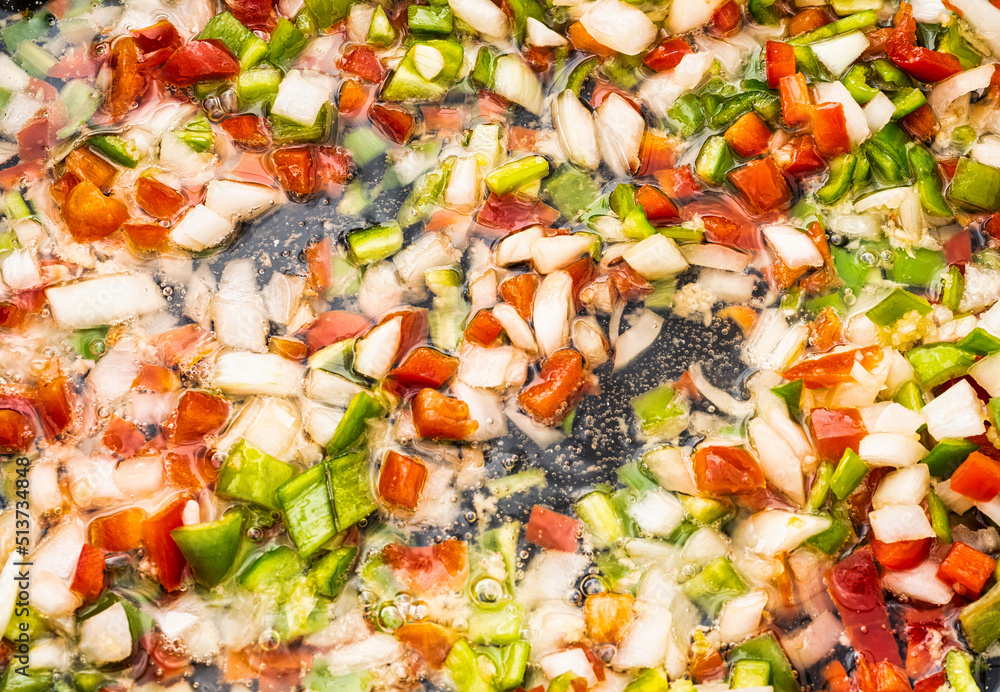 Stir-fry for paella