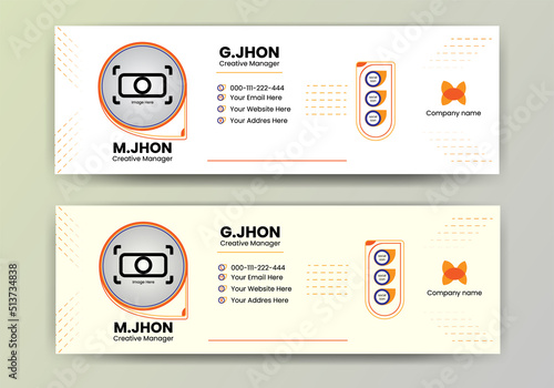 Professional Email Signature Template and email footer