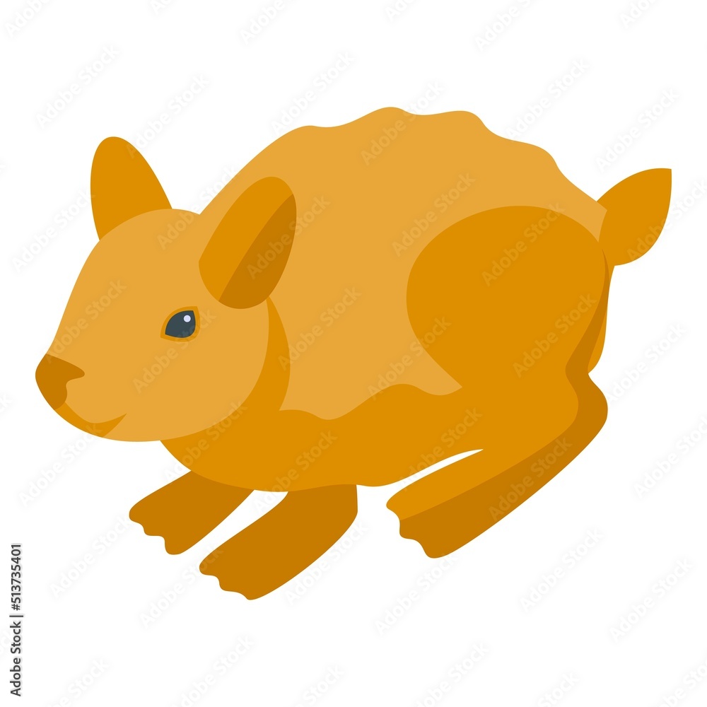 Cute easter bunny icon isometric vector. Happy rabbit. Funny animal Cute easter bunny icon isometric vector. Happy rabbit. Funny animal
