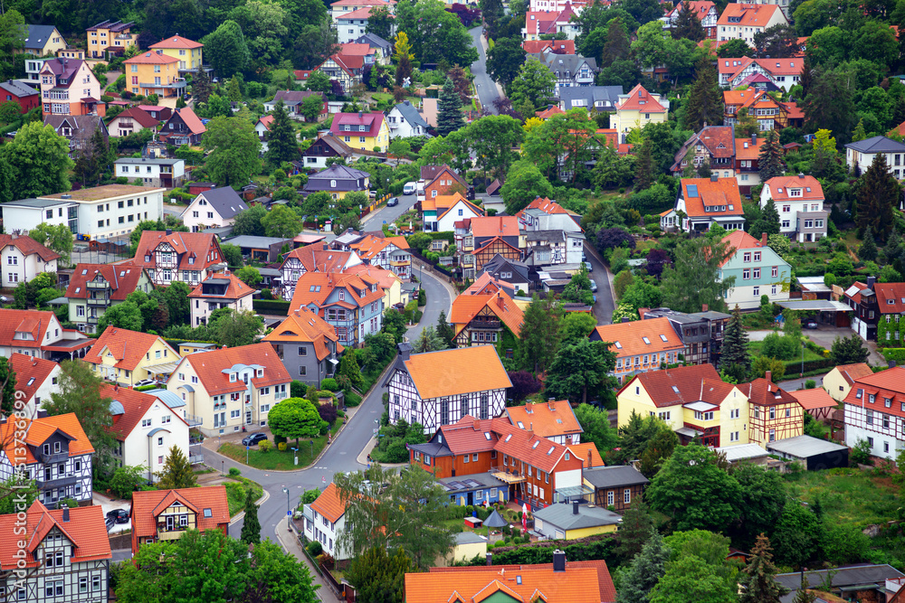 Naklejka premium Reiseziel Stadt Wernigerode im Harz
