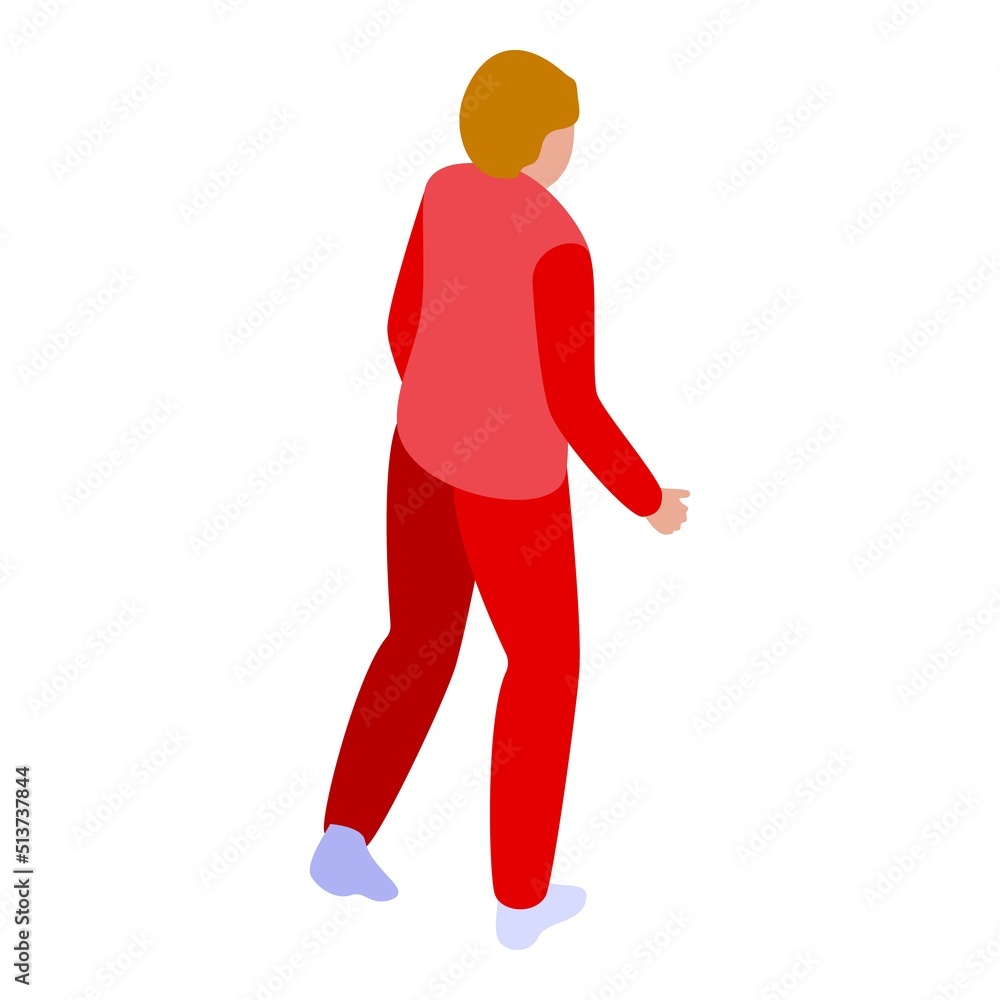 Red gym outfit icon isometric vector. Aerobic marketing. Workout fitness Red gym outfit icon isometric vector. Aerobic marketing. Workout fitness