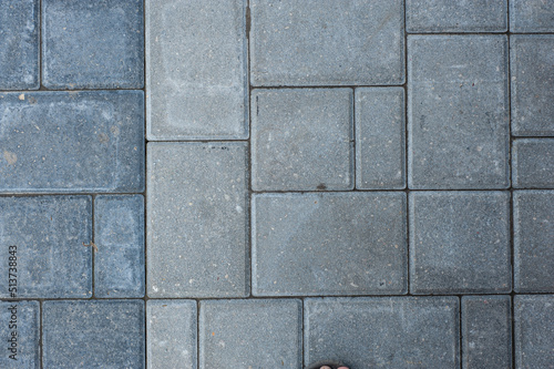 Wallpaper Mural Laying gray concrete paving stones on house courtyard Torontodigital.ca