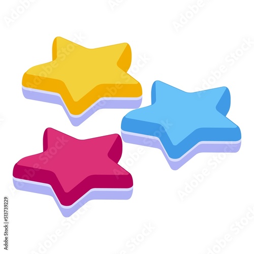 Jelly stars icon isometric vector. Candy bear. Sweet food