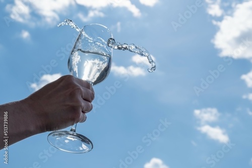 Drink sky glass color wine, sun.