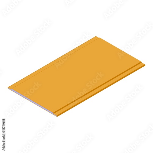 Drywall icon isometric vector. Wall house. Worker partition