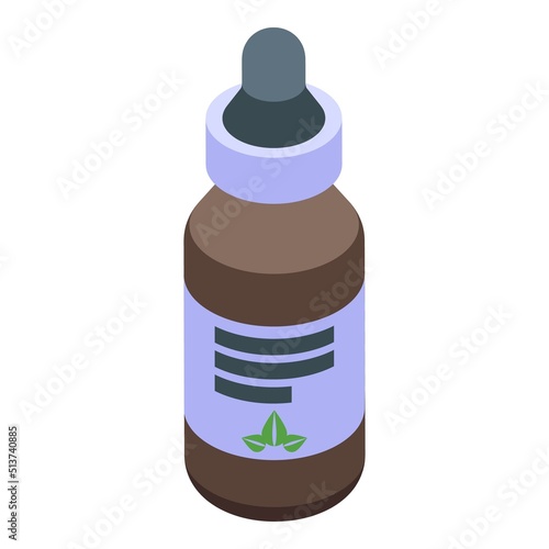 Collagen dropper icon isometric vector. Skin molecule. Healthy medical