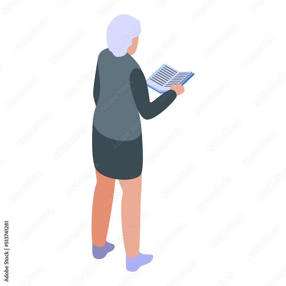 Law teacher icon isometric vector. University finance. Grant public