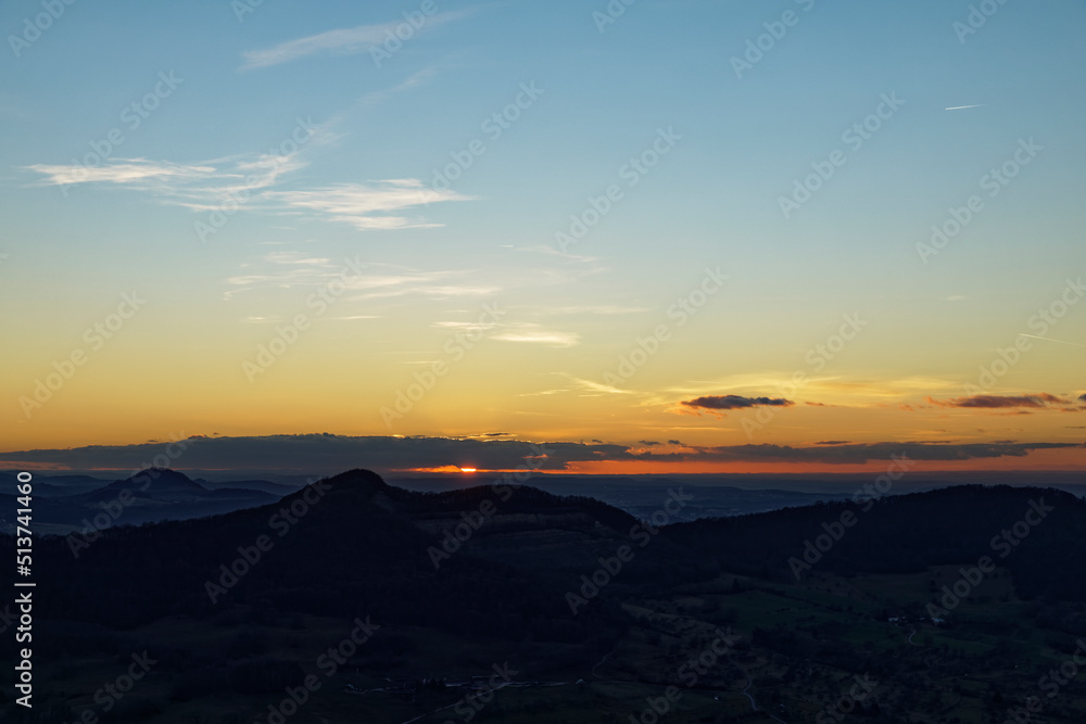 Abendstimmung über dem Land