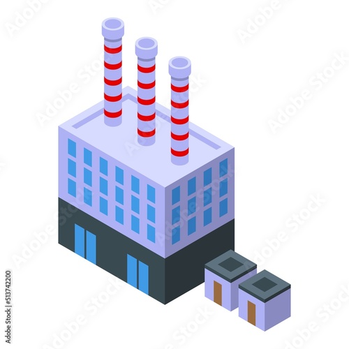 Quarry factory icon isometric vector. Mine industry. Construction loader