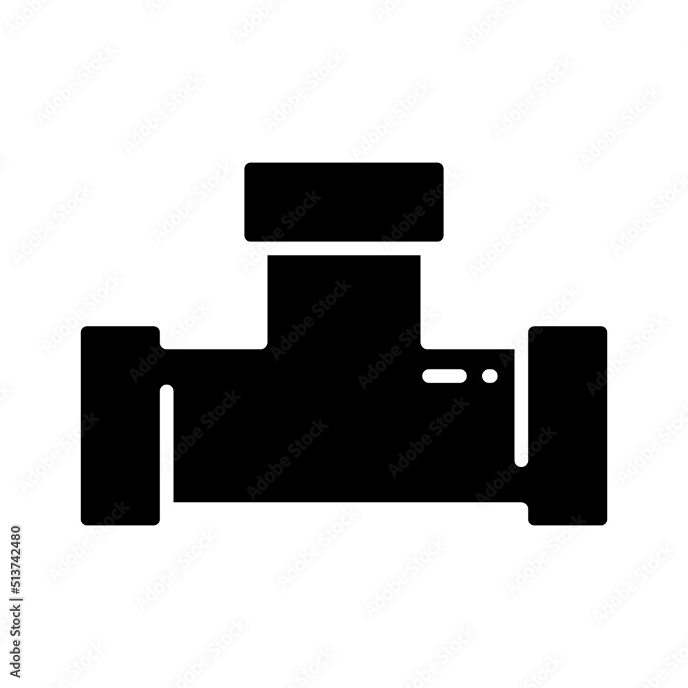 Illustration of Industrial Pipe Icon Illustration of Industrial Pipe Icon