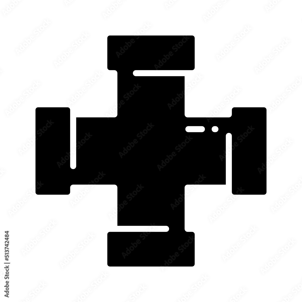 Illustration of Industrial Pipe Icon Illustration of Industrial Pipe Icon