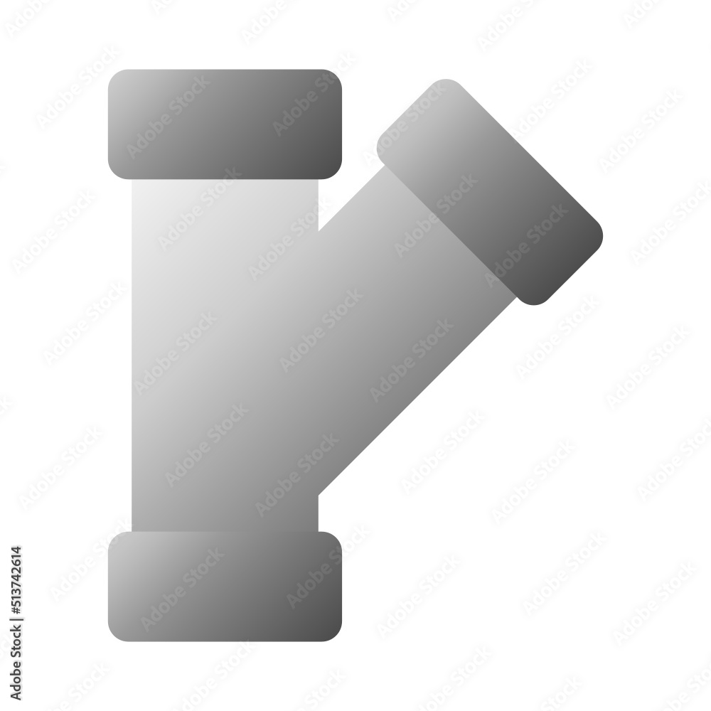 Illustration of Industrial Pipe Icon Illustration of Industrial Pipe Icon