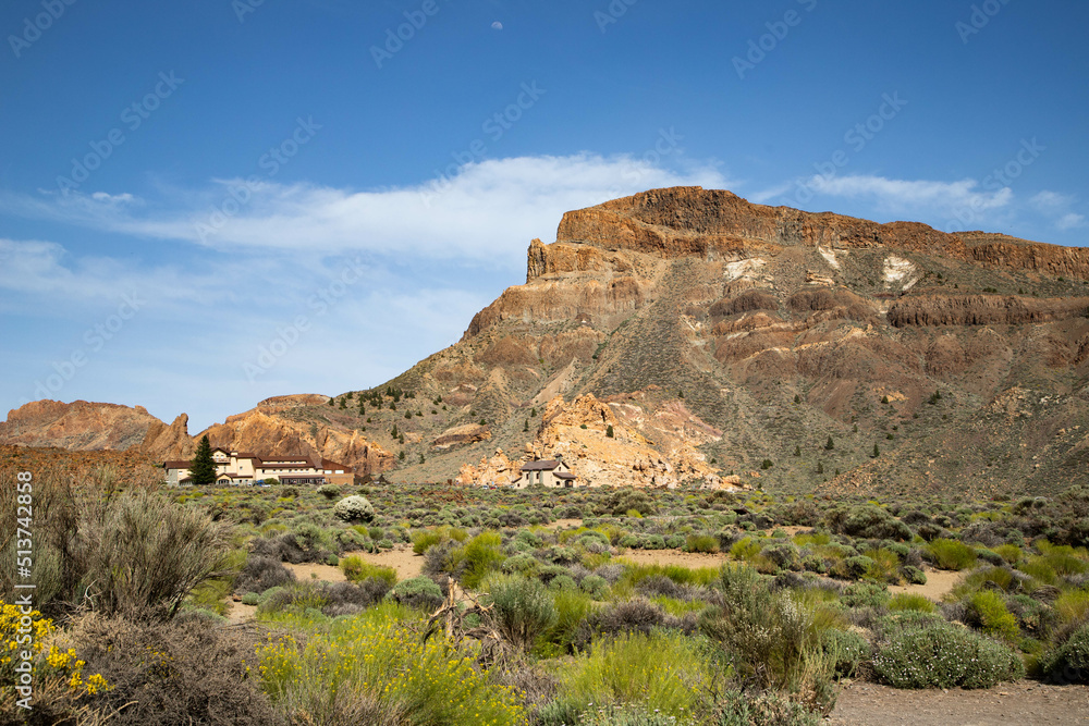 rocky landscape in El Teide national park Tenerife Canary islands