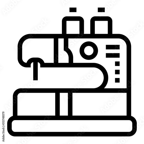 Electric sewing machine icon outline vector. Art workshop. Hand bracelet