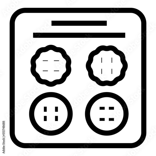 Studio craft icon outline vector. Art workshop. Class sewing