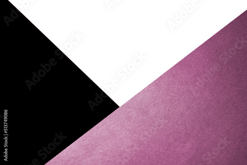Dark and light abstract black white and pink purple triangles paper background with lines intersecting each other plain vs textured cover