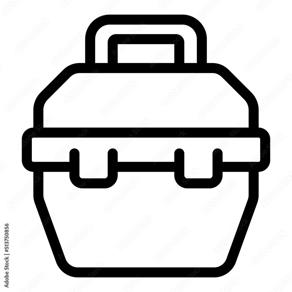 Creative toolbox icon outline vector. Tool box. Repair case Creative toolbox icon outline vector. Tool box. Repair case