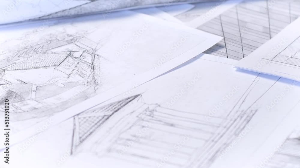 Background on the theme of business in the field of construction, architecture and restoration. Sheets with drawings and sketches of old European buildings. Background on the theme of business in the field of construction, architecture and restoration. Sheets with drawings and sketches of old European buildings.