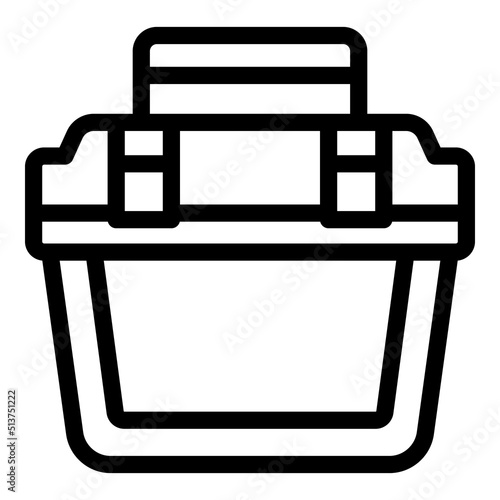 Tool equipment icon outline vector. Kit case. Home carpenter