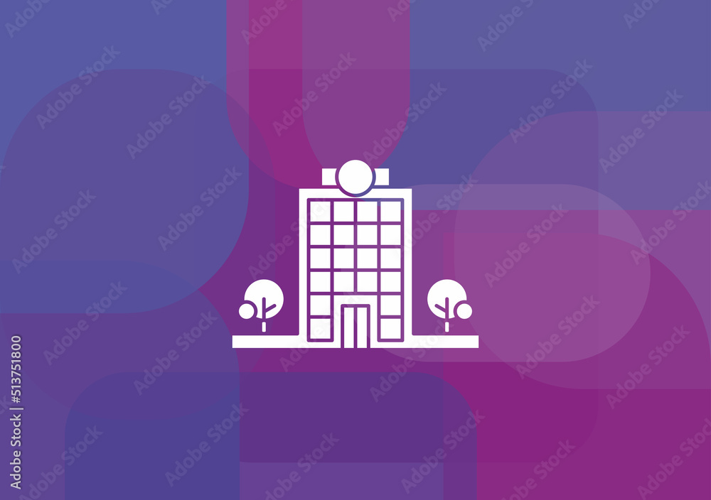 Office building line icon.Vector illustration.