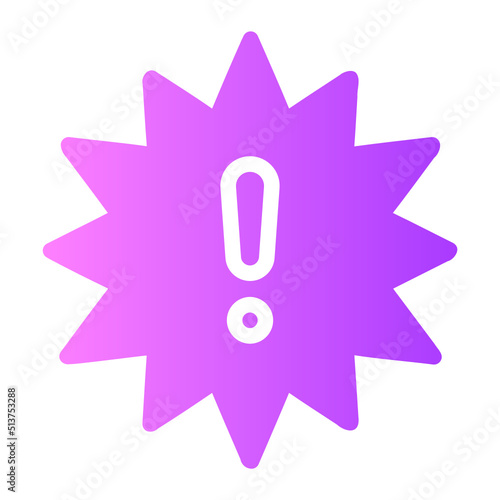 explosion gradient icon