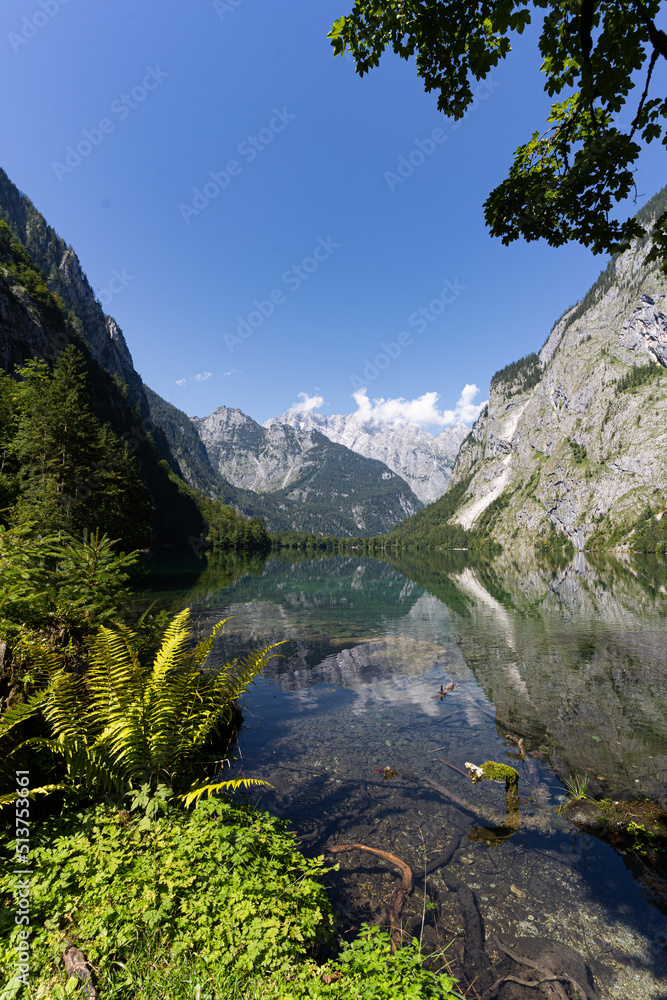 lake surrounded by mountains