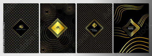 Luxury products brochure template - A4 size (210x297 mm) - vector illustration