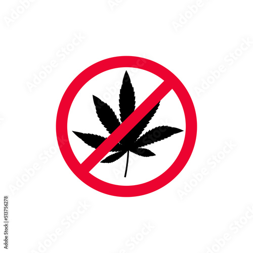 Marijuana leaf. Medical cannabis leaf isolated on white background.