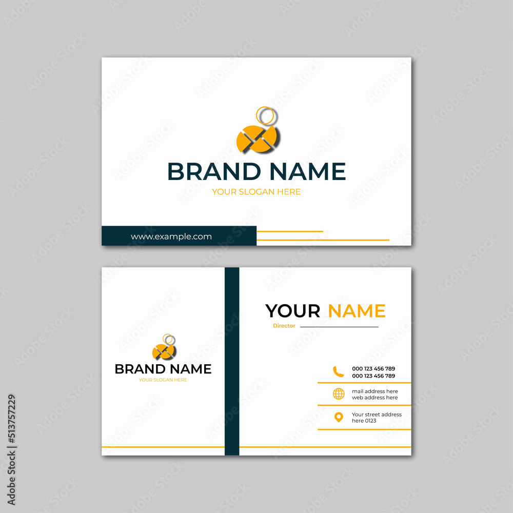 Fototapeta premium elegant modern business card design template