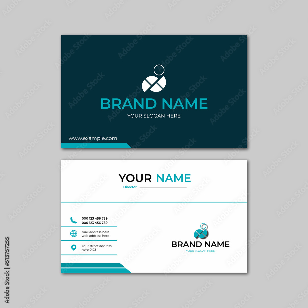 Obraz premium elegant modern business card design template