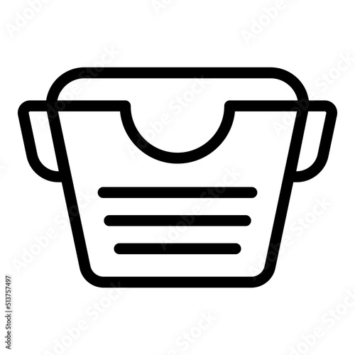 Cover shoe pack icon outline vector. Foot protect. Safety bag