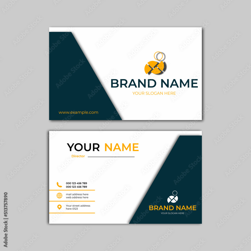 elegant modern business card design template elegant modern business card design template