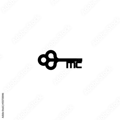 MC home key concept logo initial concept with high quality logo design