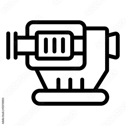 Laser correction equipment icon outline vector. Check eye. Doctor care