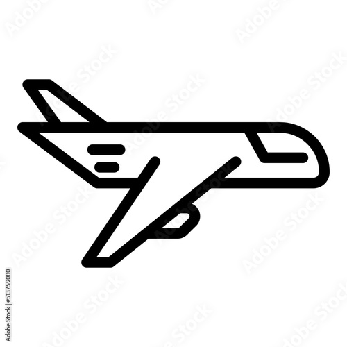 Air delivery icon outline vector. Trailer van. Import cargo