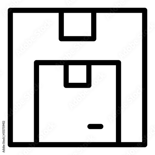 Fast service parcel icon outline vector. Delivery trailer. Car ship